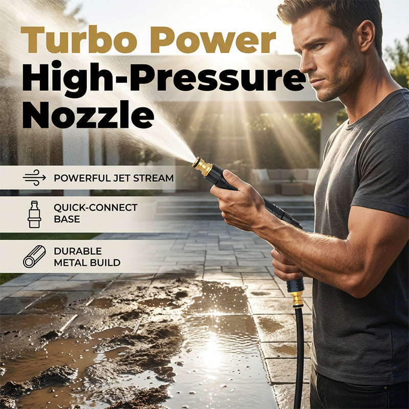 HOT SALE 50% OFF - High-Pressure Direct Spray Water Nozzle - Wash at Home, Save Big!