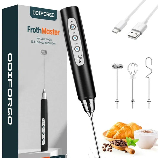 Rechargeable Milk Frother,CoffeeMixer,Frother Wand Drink Mixer