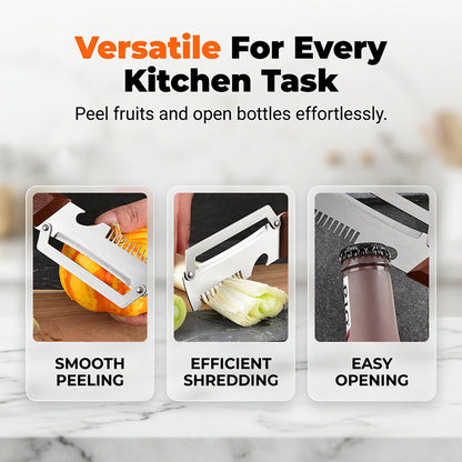 🎁3-in-1 Scallion Shredder & Peeler Kitchen Tool