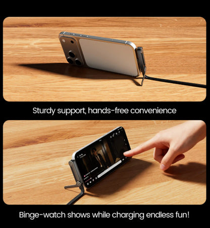 240W Fast Charge Stand Cable for iPhone 15–Latest (Works with Android & iPad)