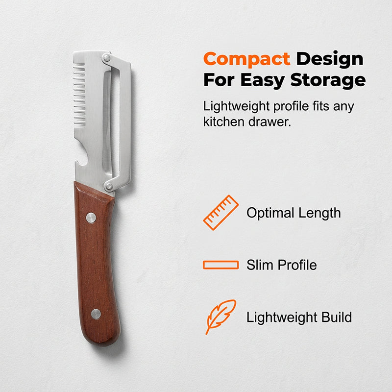 🎁3-in-1 Scallion Shredder & Peeler Kitchen Tool