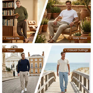 LAST DAY SALE 50%OFF!!BreathableStraight-Leg Trousers forMen