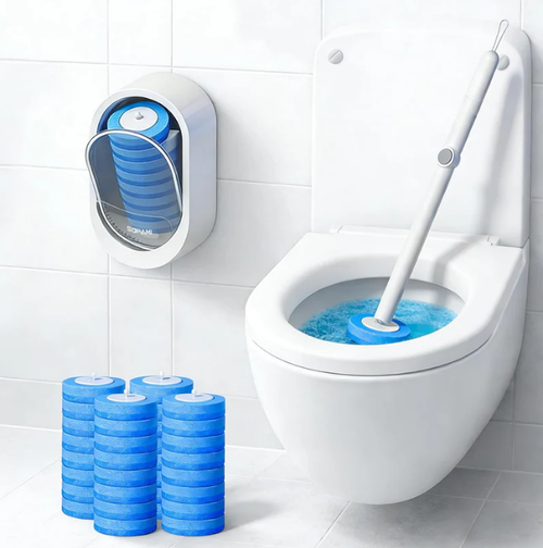 Freshness in One Click: SOPAMIDisposable Toilet Scrubber Kit