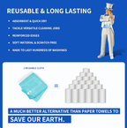 One Wipe, Zero Streaks: TheUltimate Ultra-AbsorbentCleaning Cloth