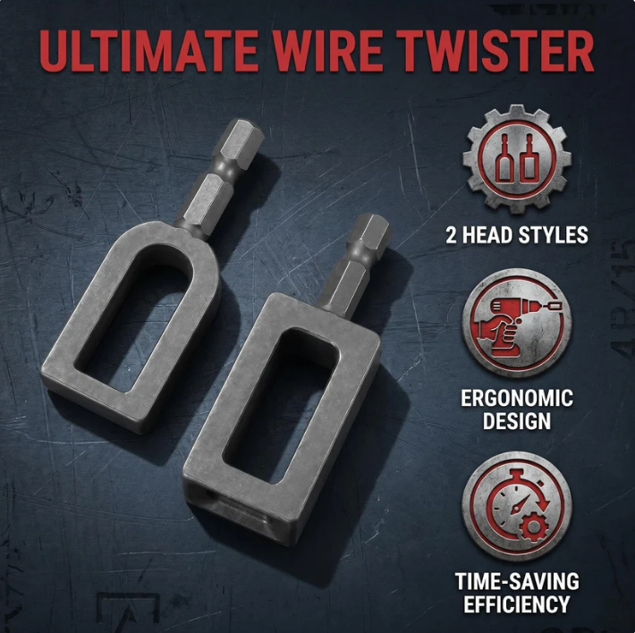 Wire Twister for Drill -Twist Tight Wires in 3Seconds