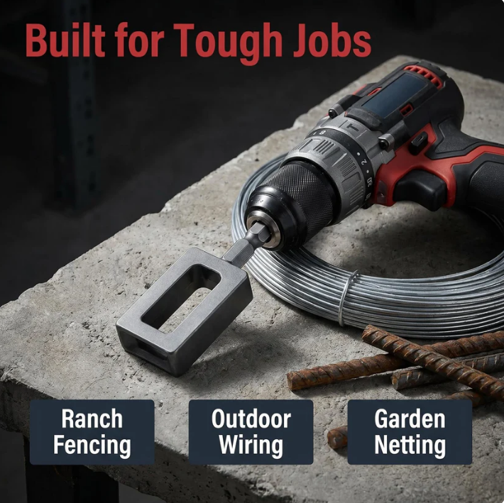 Wire Twister for Drill -Twist Tight Wires in 3Seconds