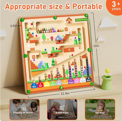 Pixels & Puzzles: Magnetic Color &Number Learning Maze