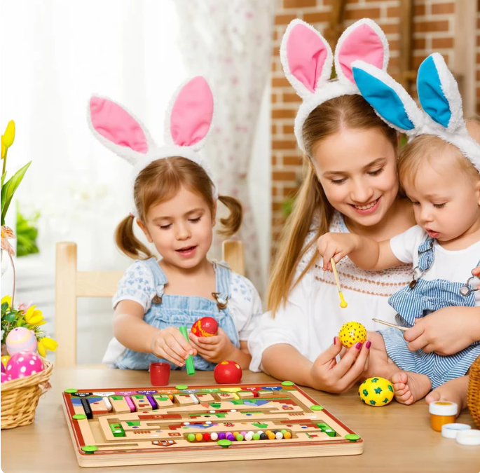 Pixels & Puzzles: Magnetic Color &Number Learning Maze
