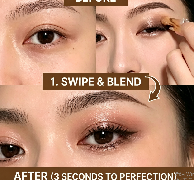 Smudge-Proof Shimmer Eyeshadow Stick