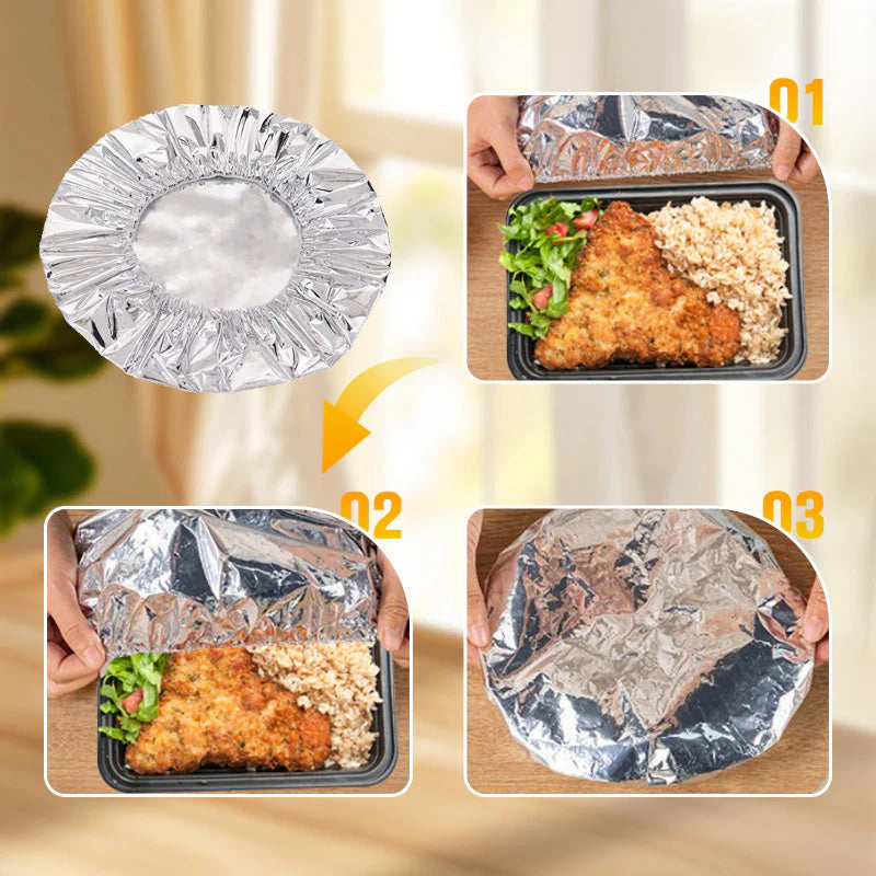 💥home dining table food container aluminum foil heat-retaining cover